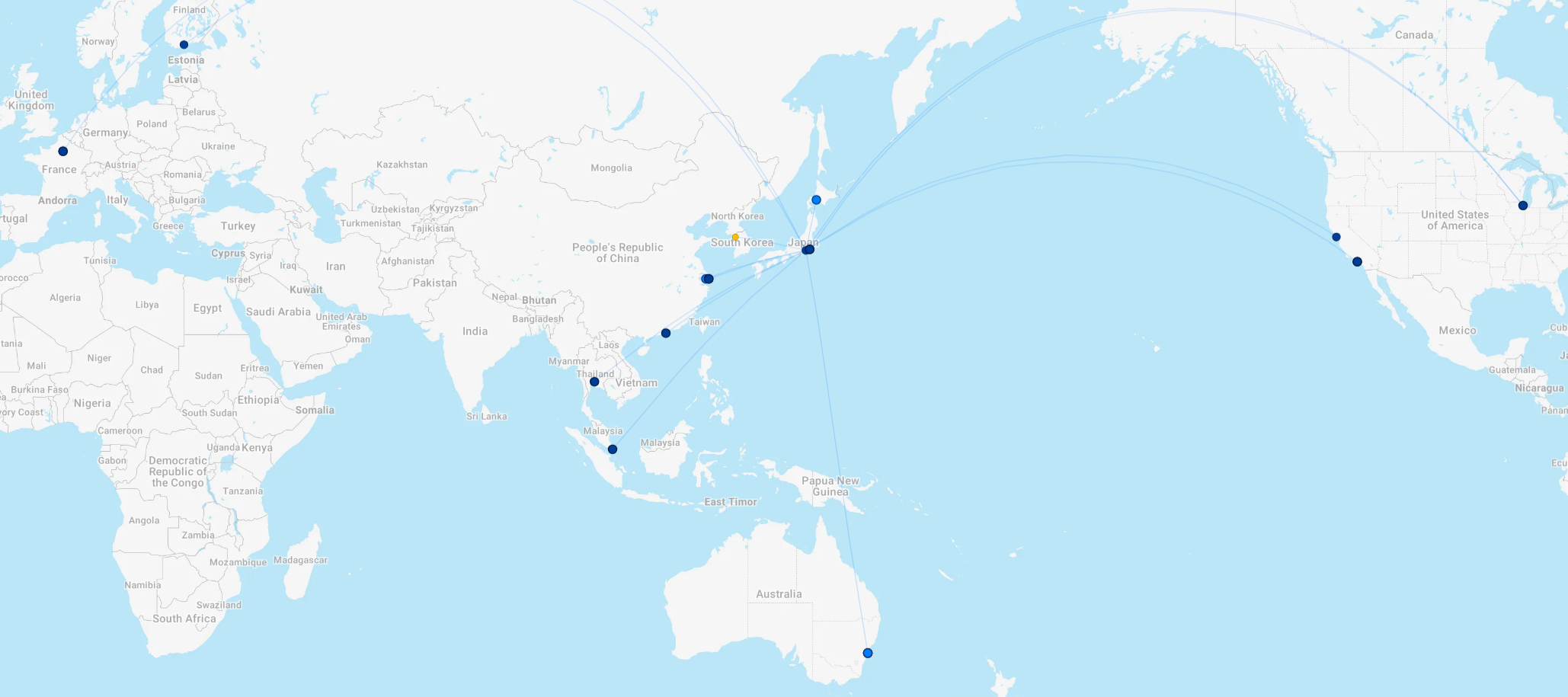 a map of the world