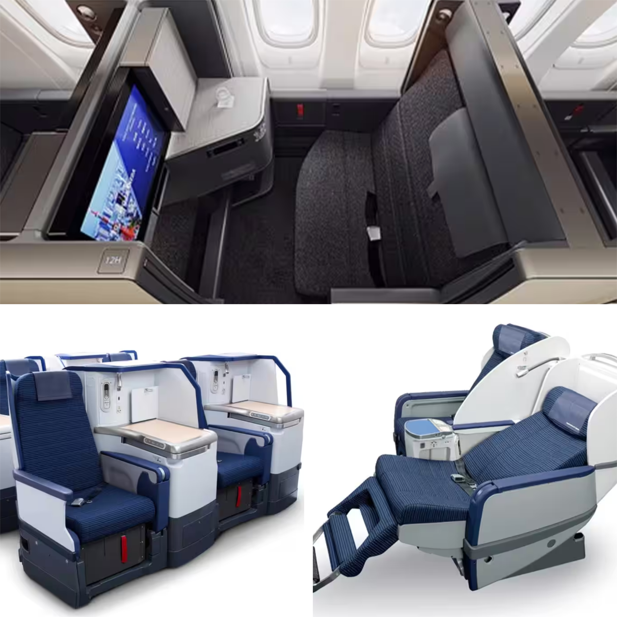 a group of seats in an airplane
