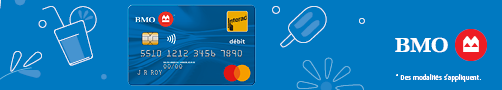a blue credit card with a popsicle and a yellow and red sign