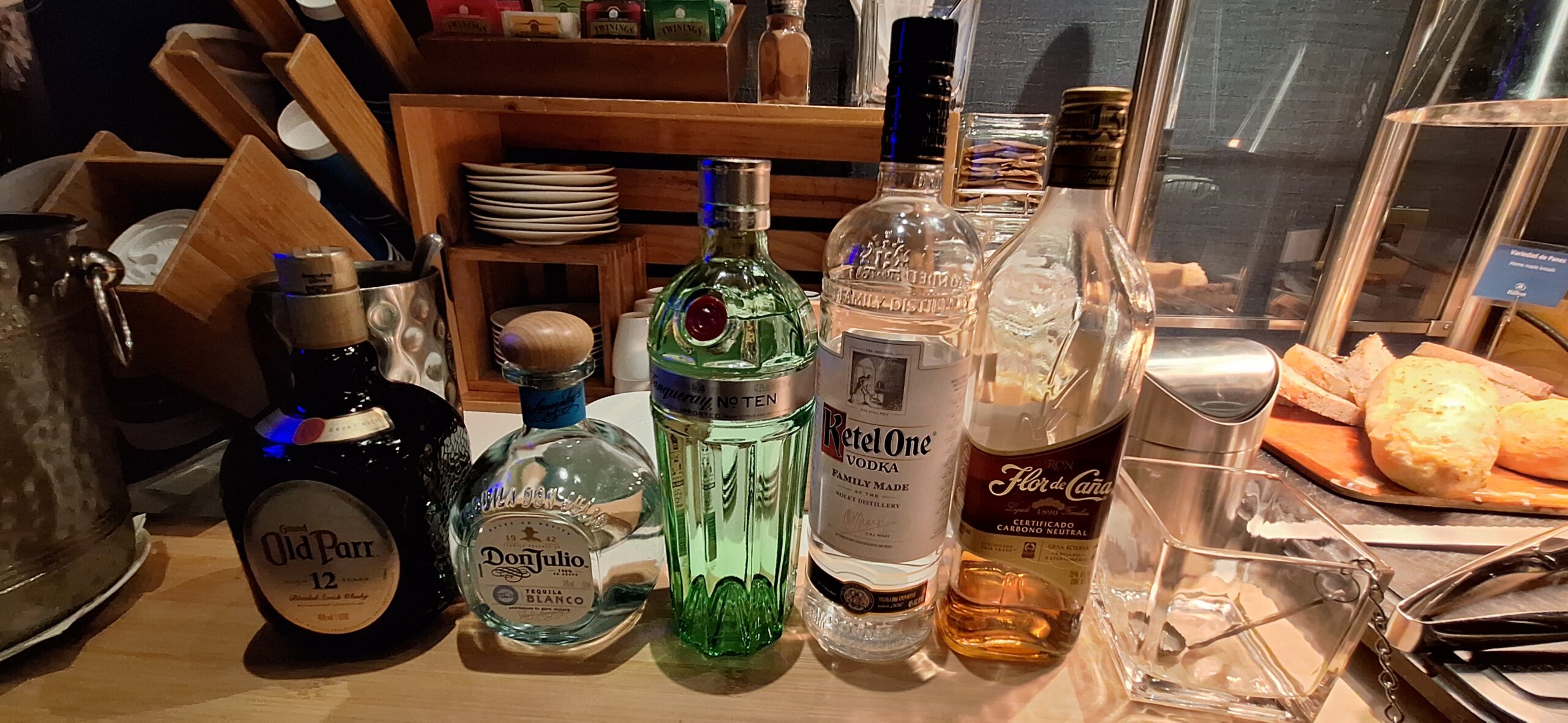 a group of bottles of alcohol