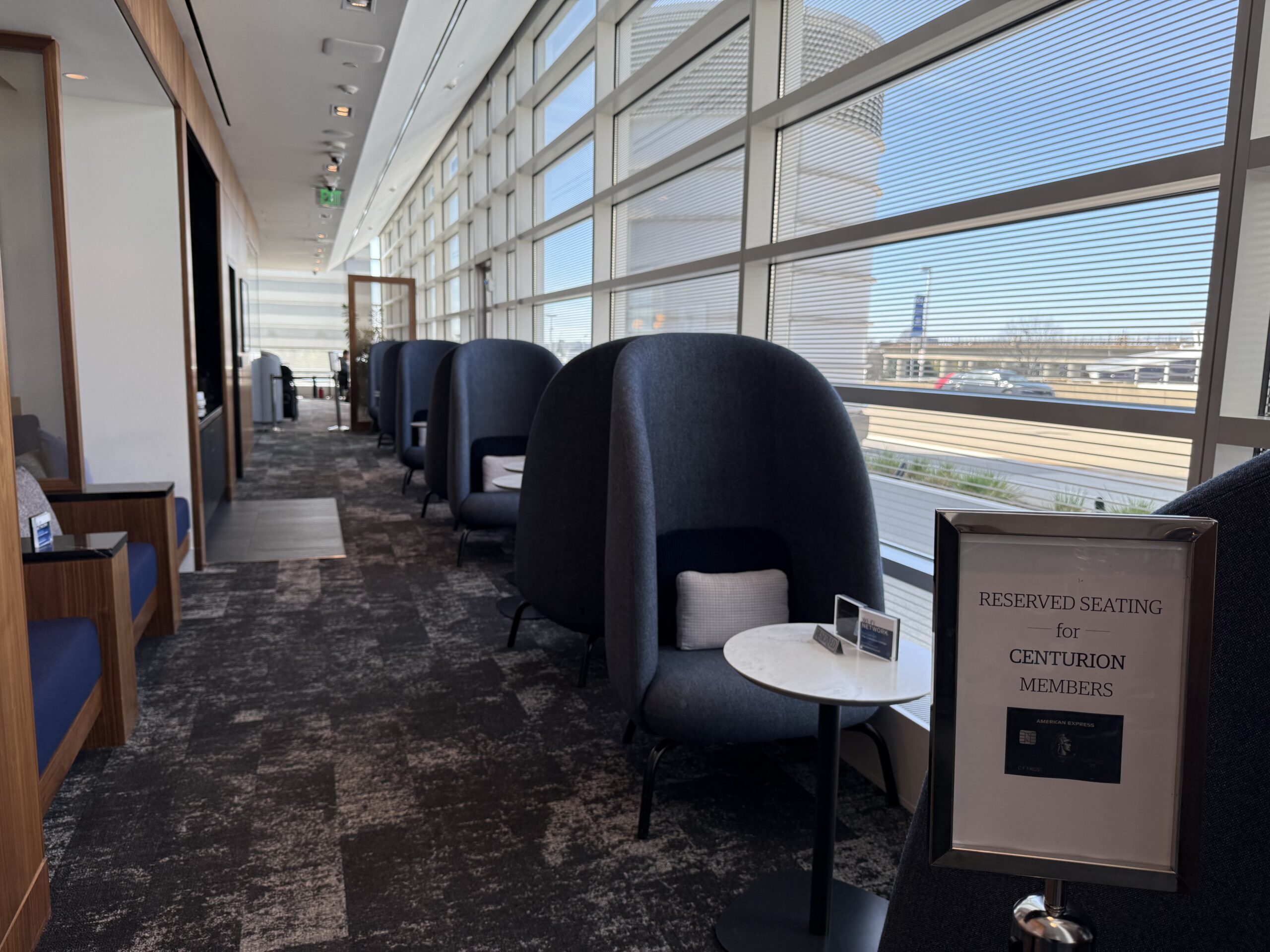 a row of chairs in a room