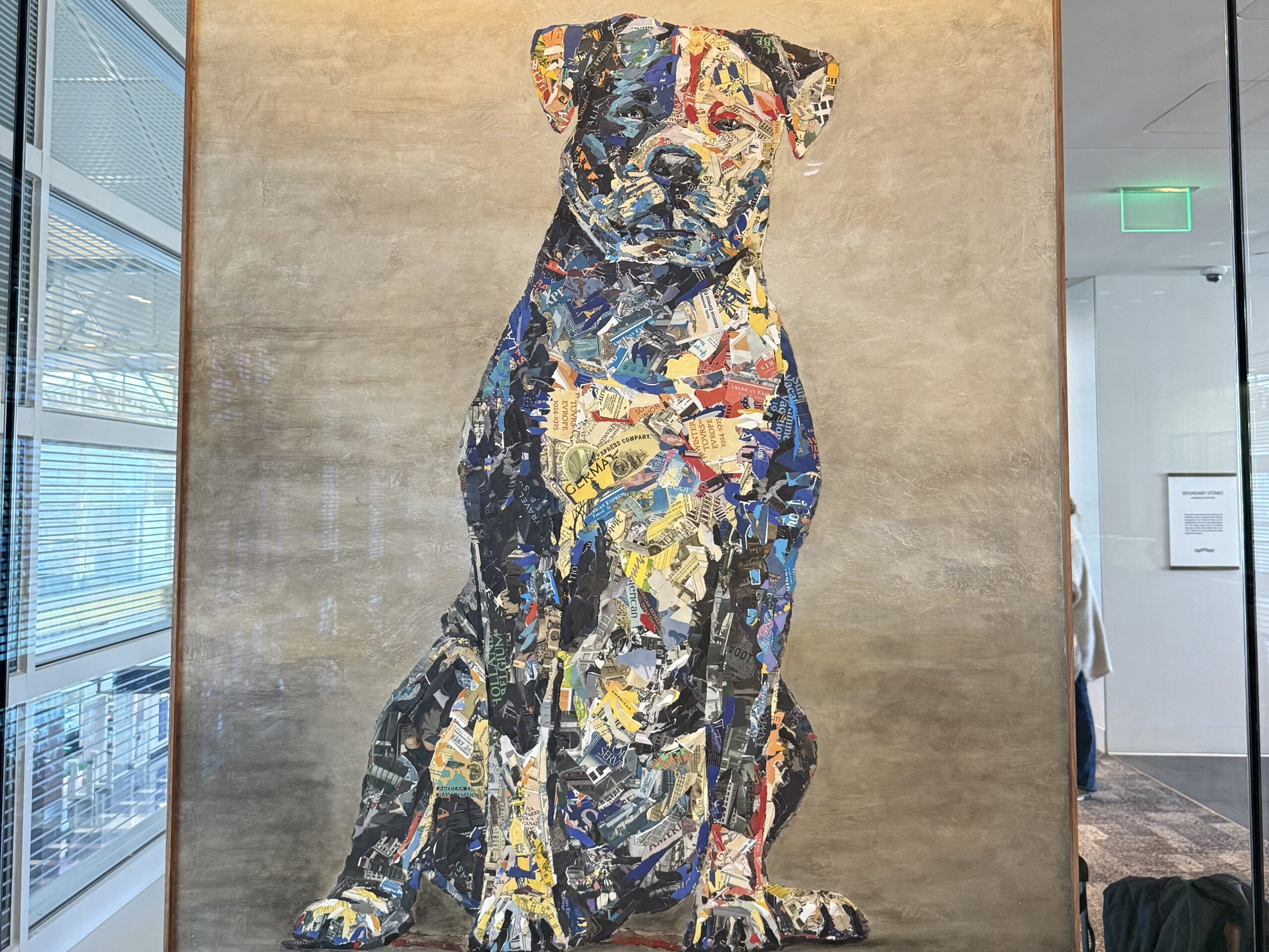 a painting of a dog