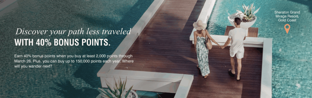 40% bonus when buying marriott points