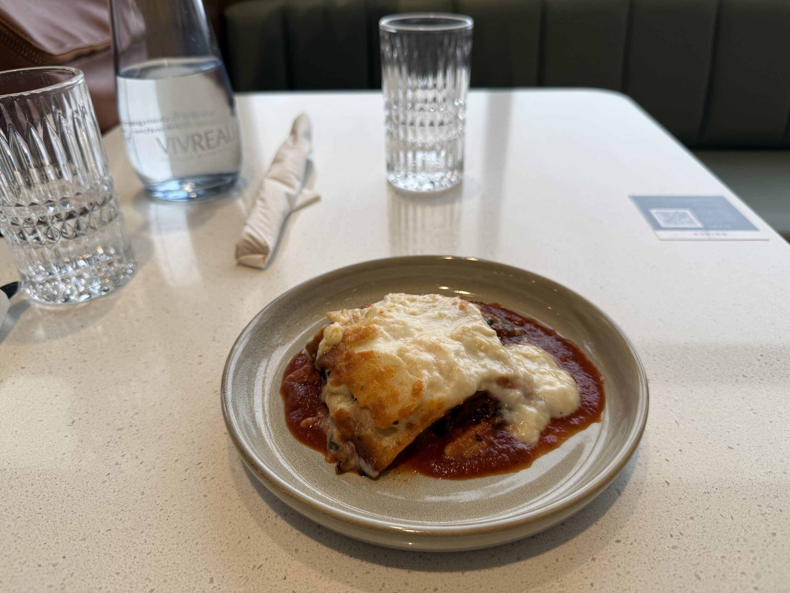 a plate of food on a table