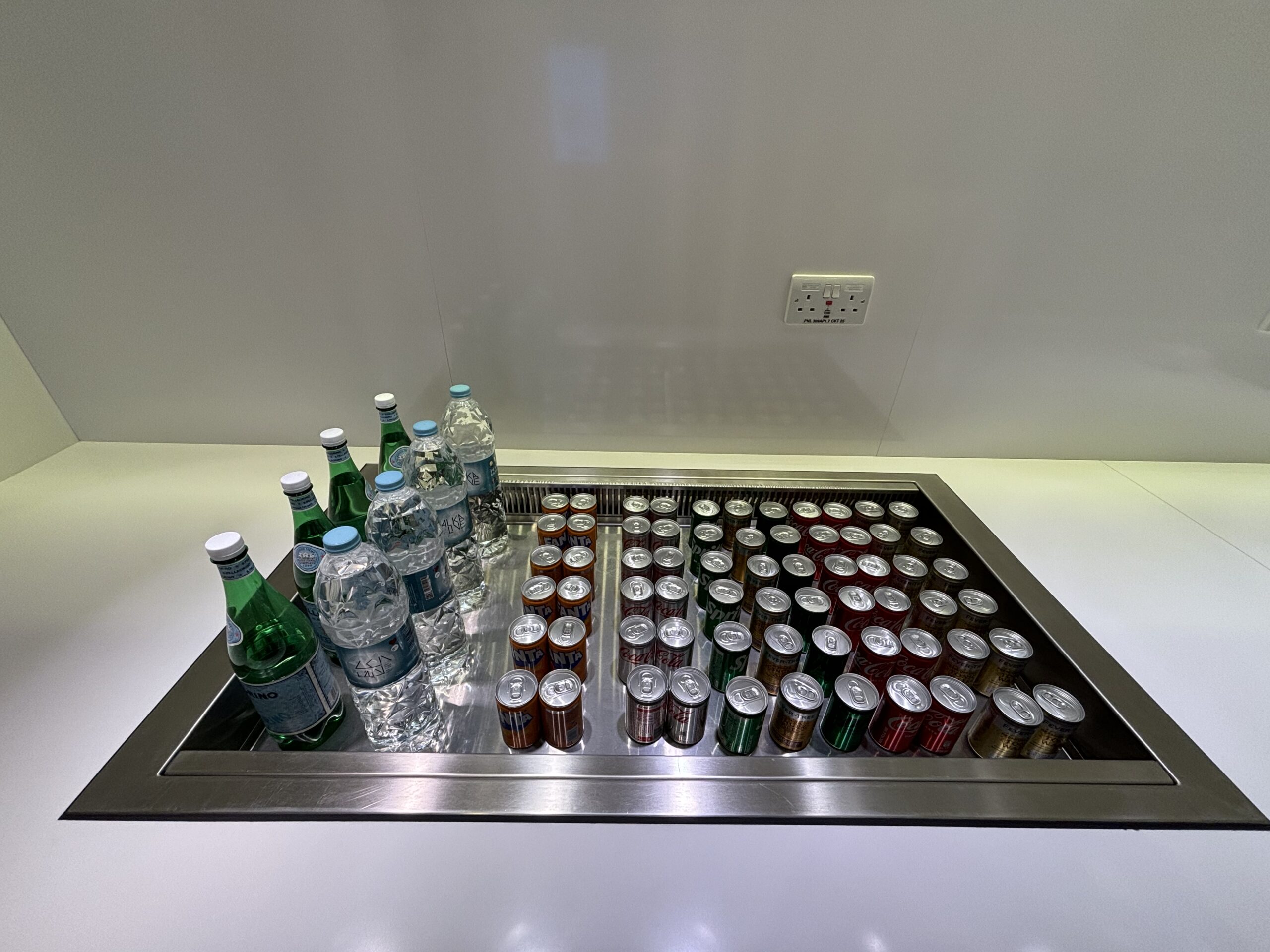 Soft drinks and water