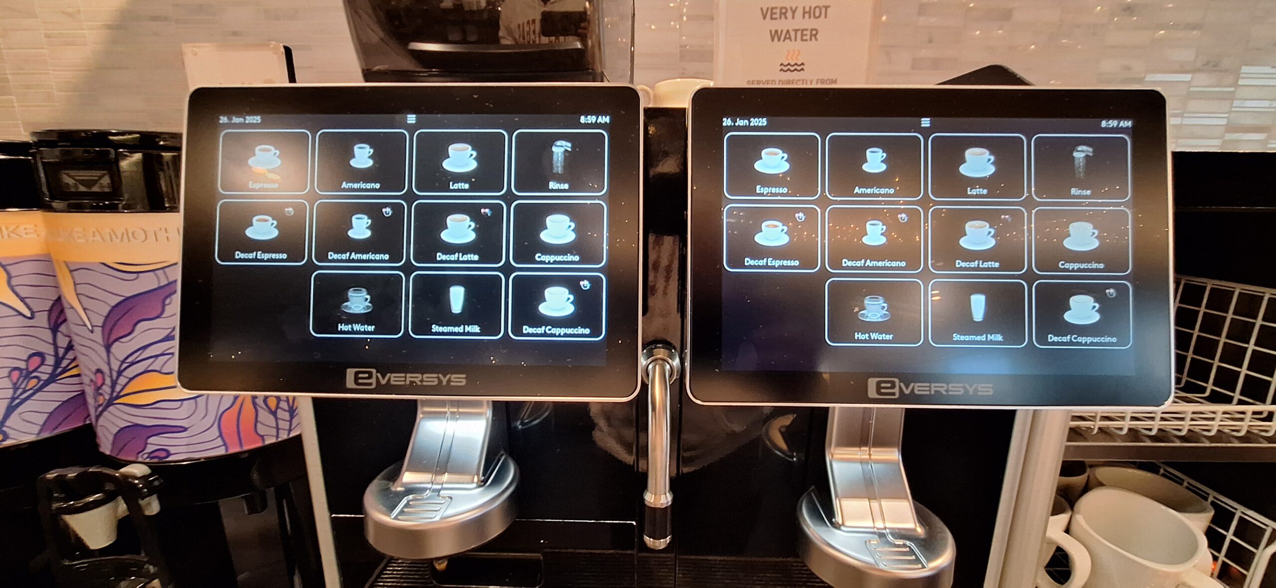 Centurion Lounge Las Vegas a machine with a screen on it