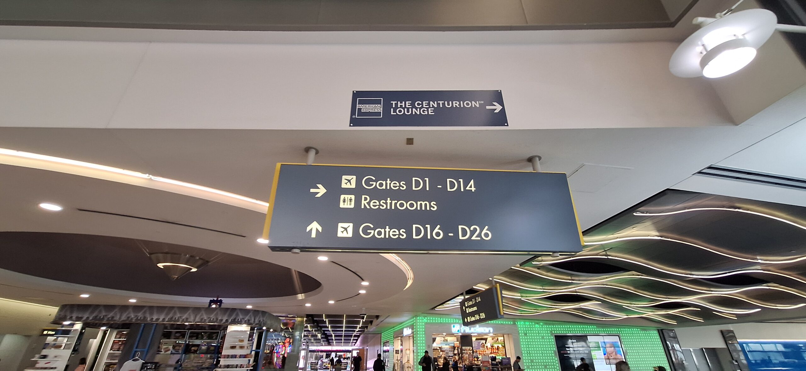 Centurion Lounge Las Vegas a sign in a building