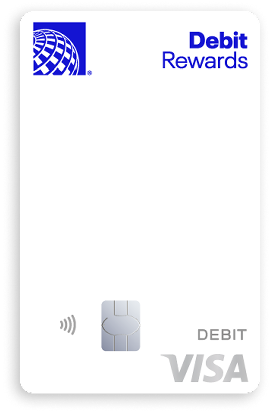 United MileagePlus Debit a screen shot of a credit card