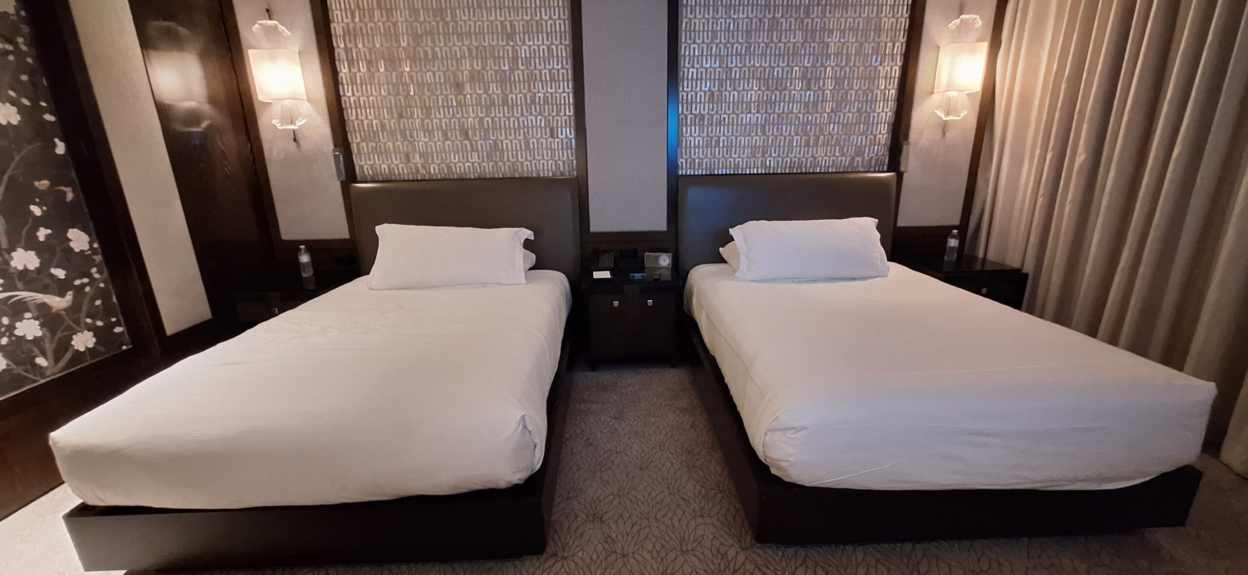 two beds in a room