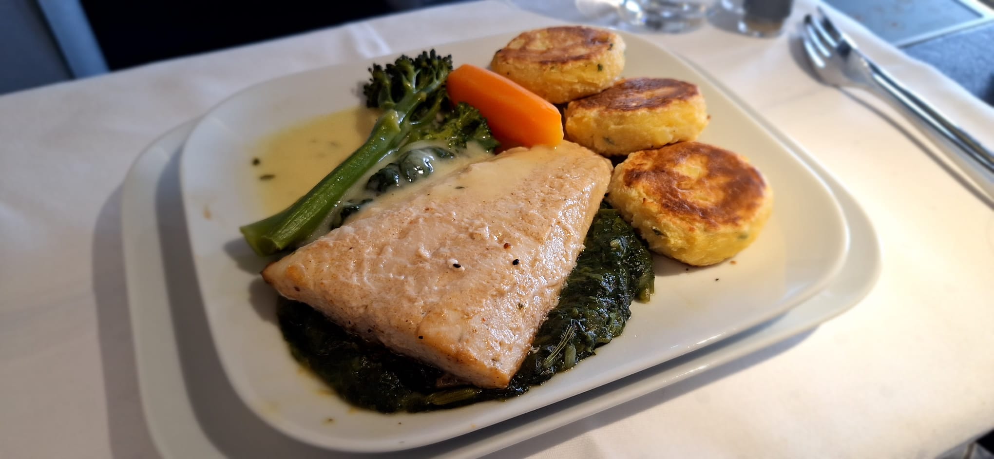 a plate of food on a table