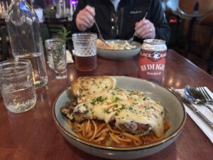 a bowl of food on a table