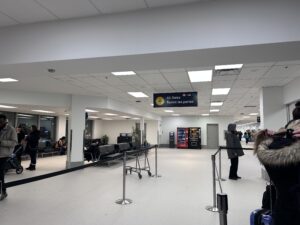 people in a white room