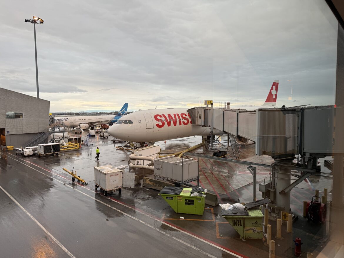 an airplane at an airport