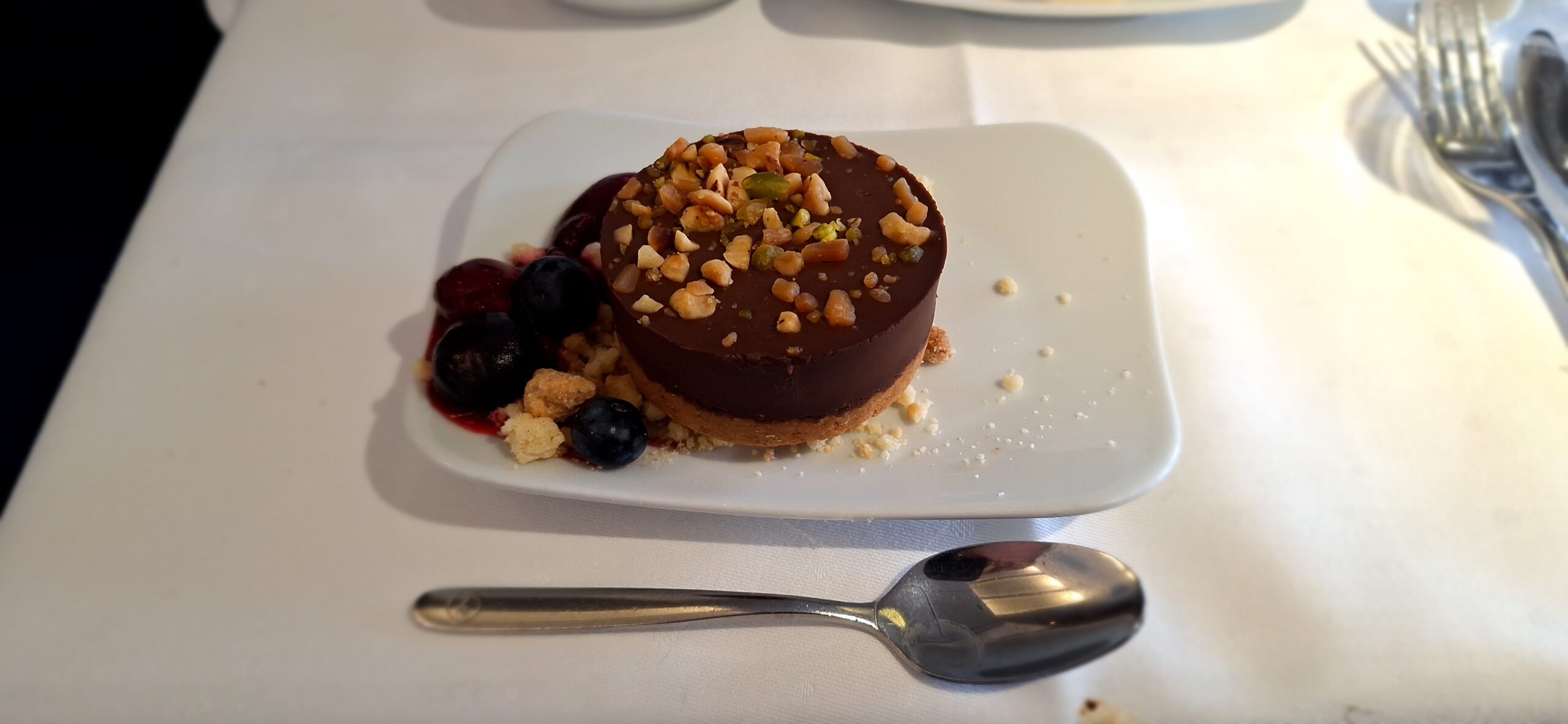 a dessert on a plate