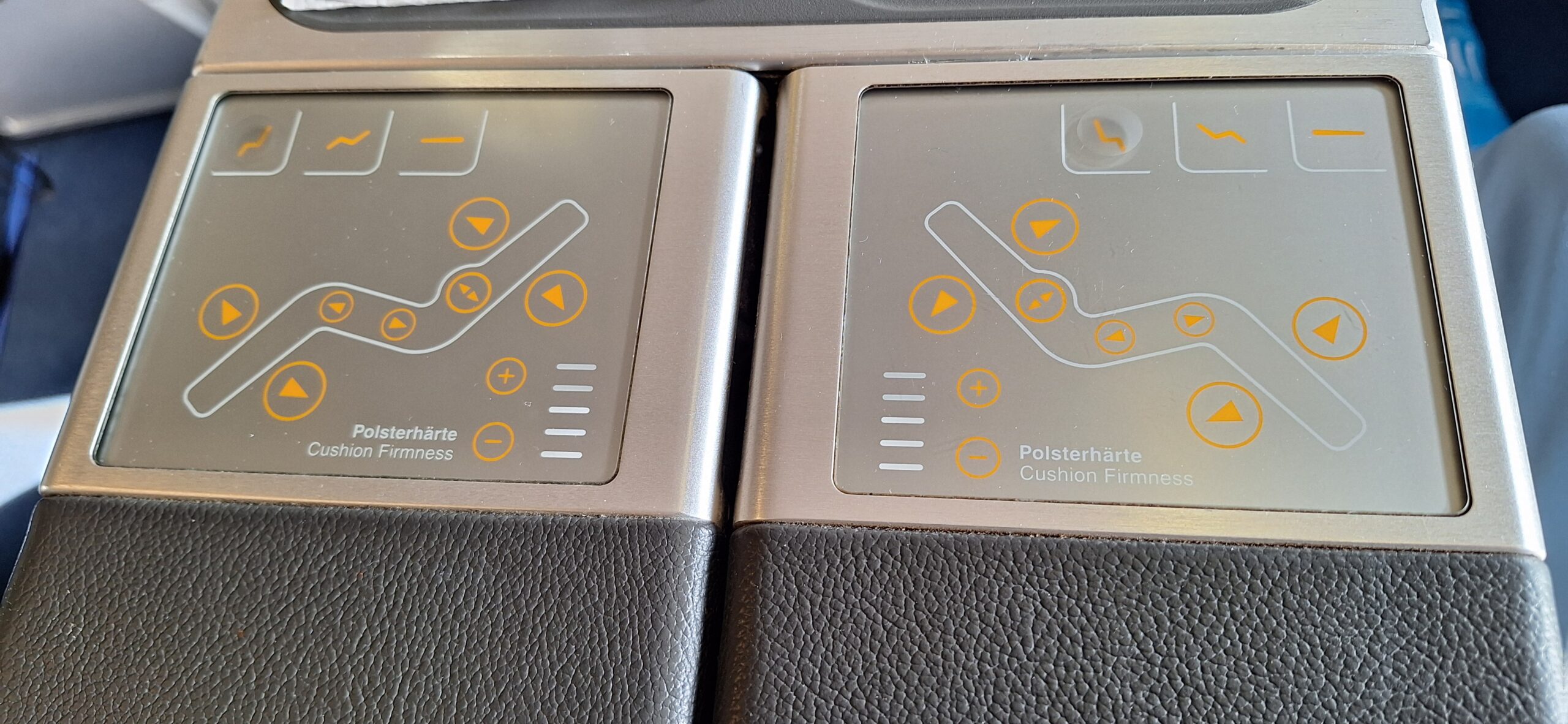 a close up of a seat