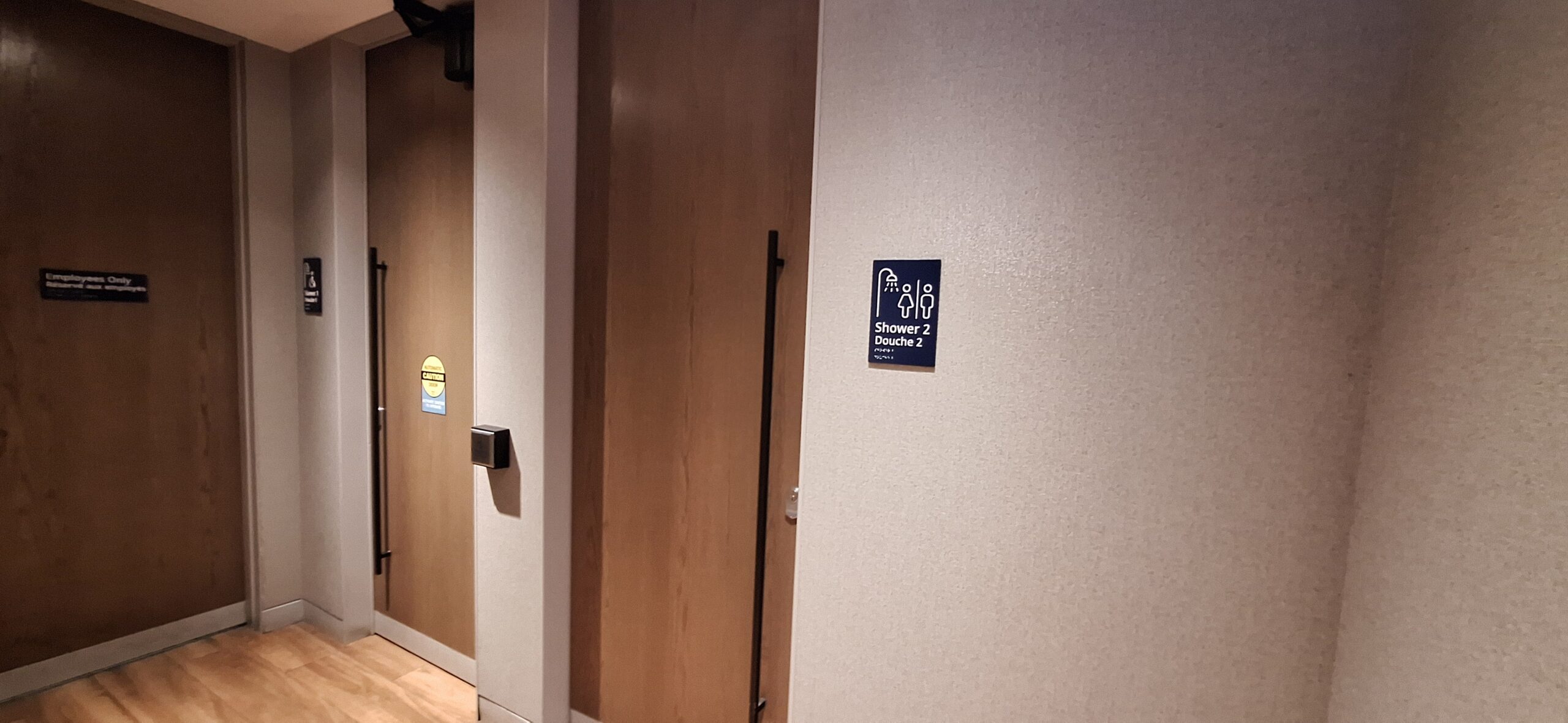 a door with a sign on it