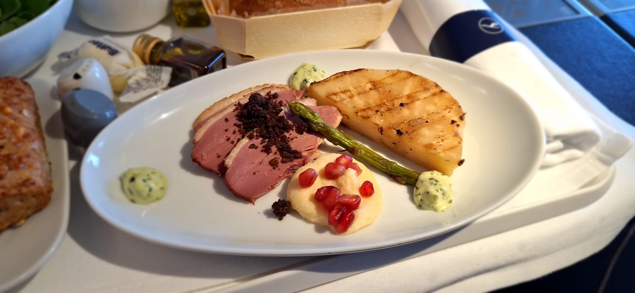 a plate of food on a table