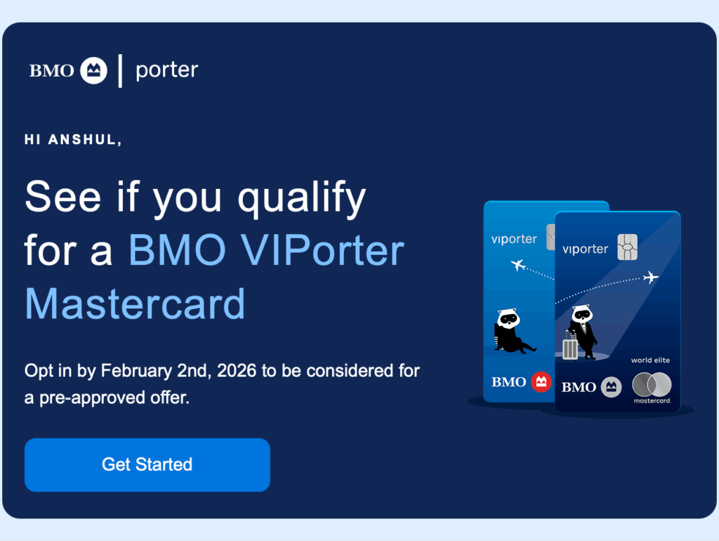 BMO VIPorter pre-approval