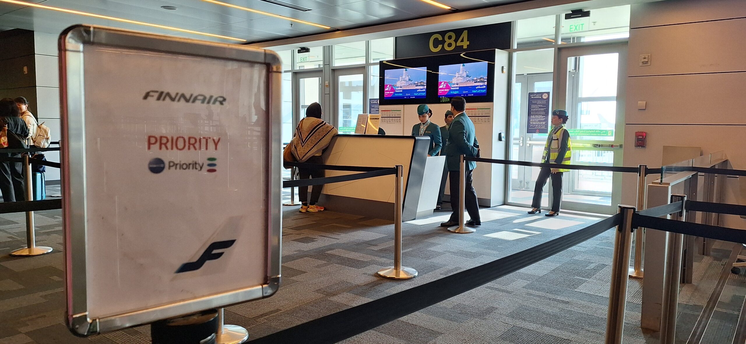 people standing in front of a counter
