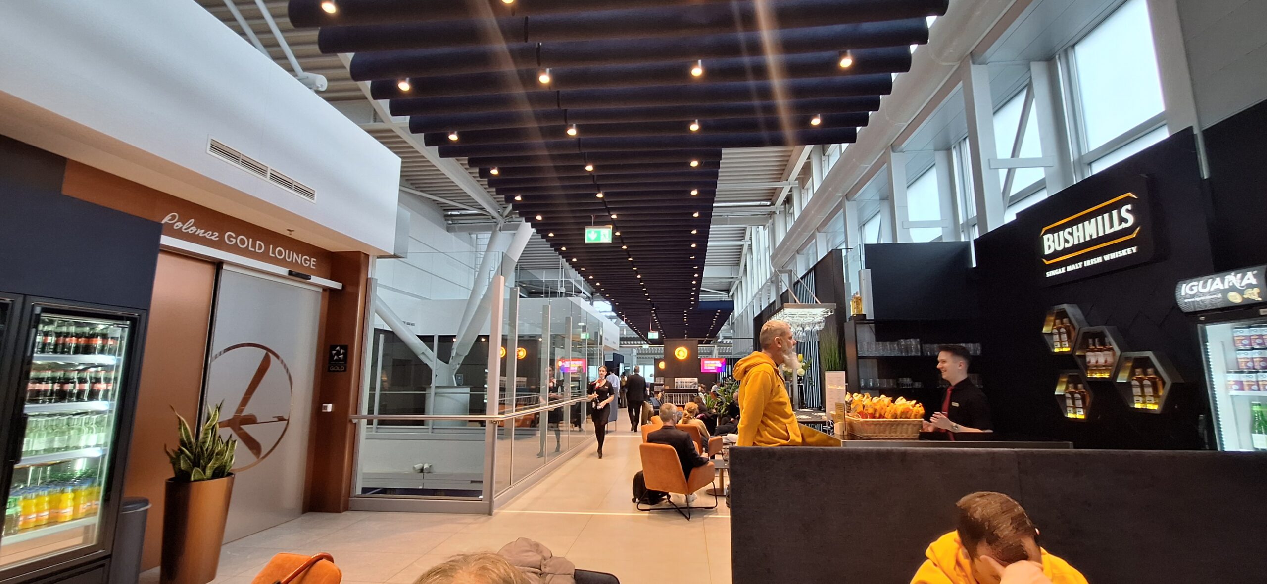 LOT Business Lounge review people in a building