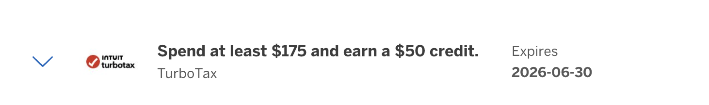 Turbotax – Earn $50 when spending at least $175