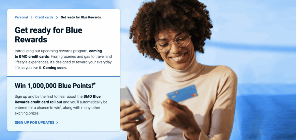 new Blue Rewards credit card