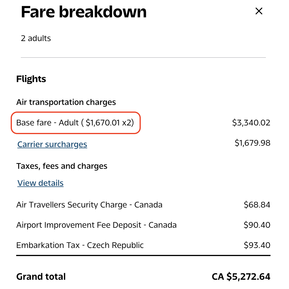 YYZ-PRG economy comfort