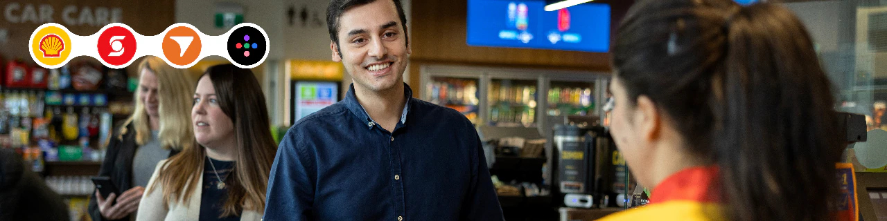 a man smiling at camera