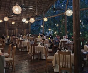 Review Viva Azteca Resort Mexico a group of people sitting at tables in a restaurant