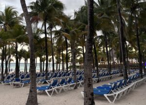 Review Viva Azteca Resort Mexico a row of chairs on a beach