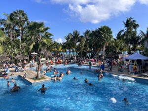 Review Viva Azteca Resort Mexico a group of people in a pool