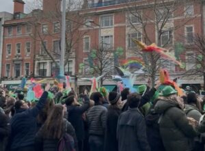 My St. Patrick's Day Experience a group of people in a crowd
