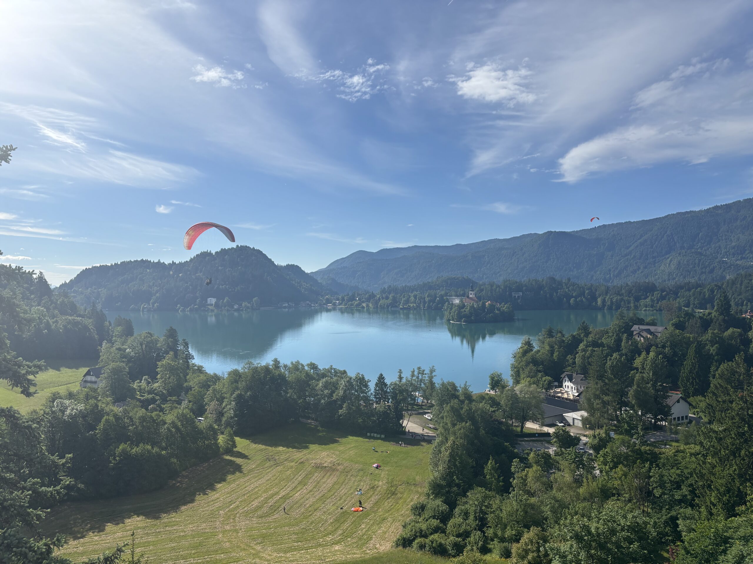 Lake Bled, Slovenia Paragliding