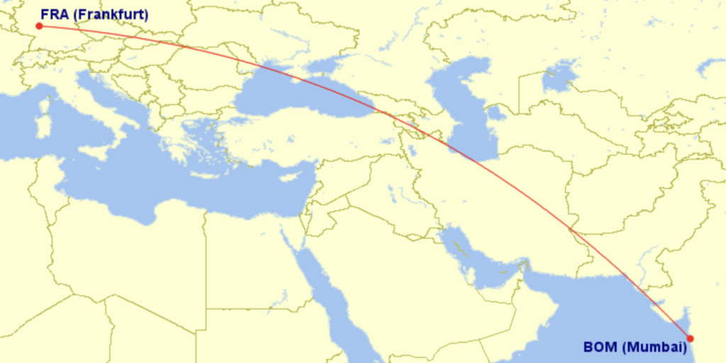 Air India 787-9 route