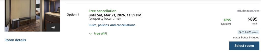 Aeroplan hotel search