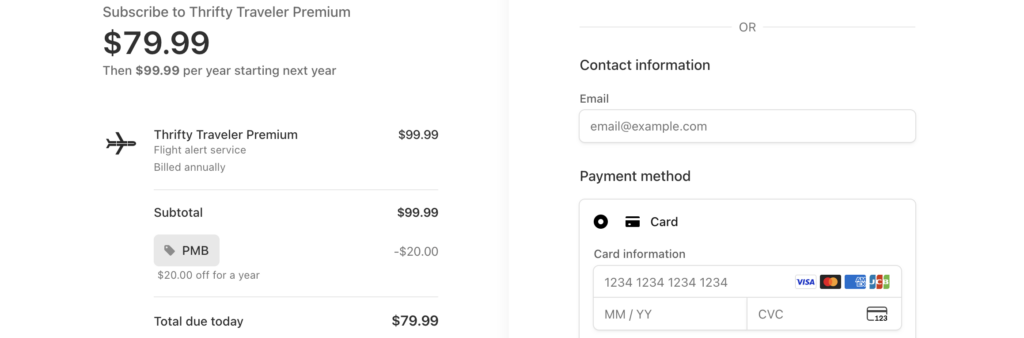 Thrifty traveller affiliate