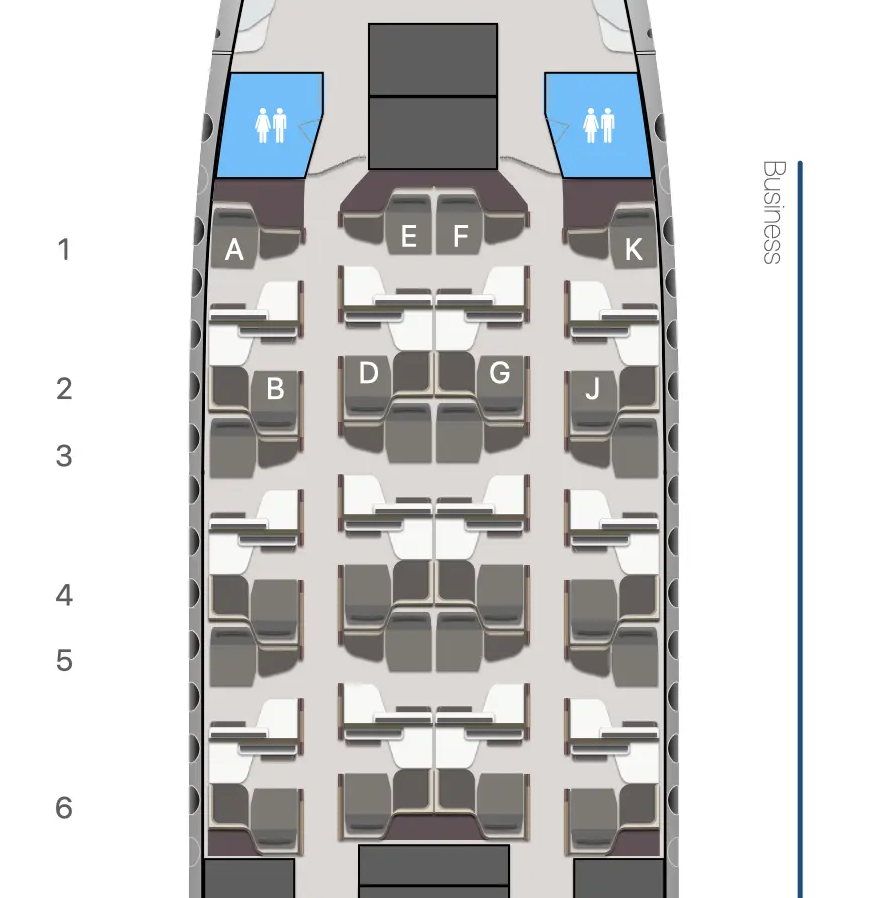 qatar qsuites seating configuration