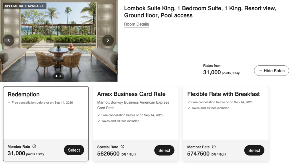 Sira Lombok Marriott Indonesia