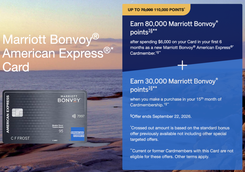 Amex Bonvoy elevated offer