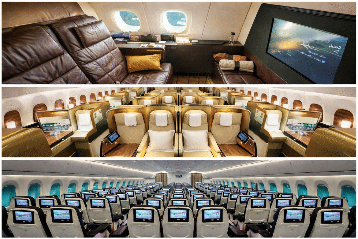 a collage of an airplane