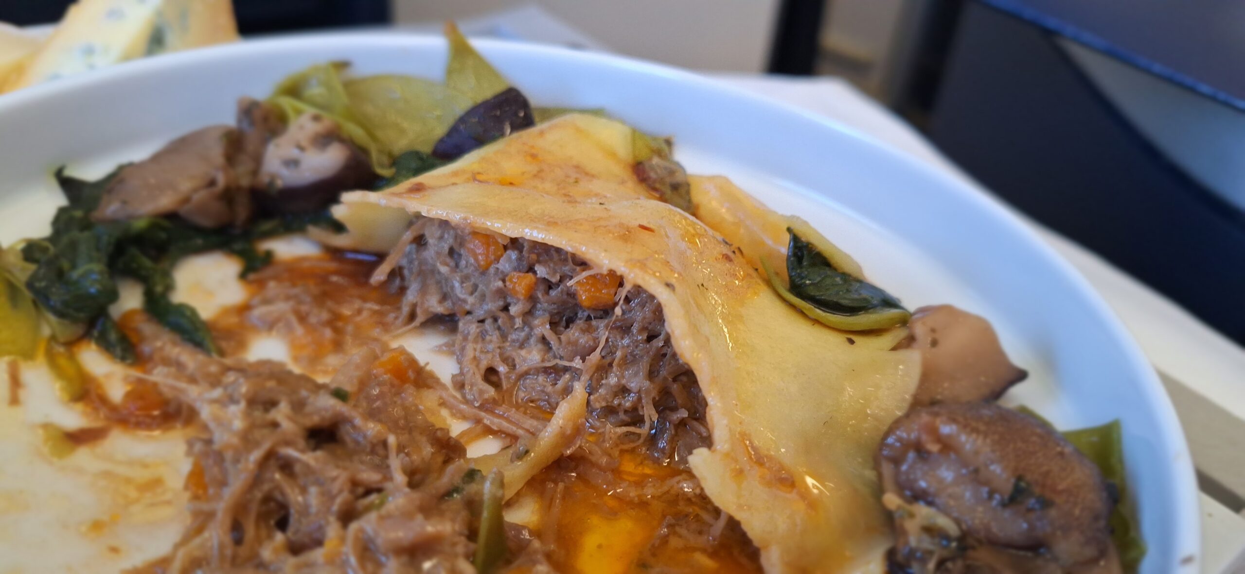 a plate of food on a table