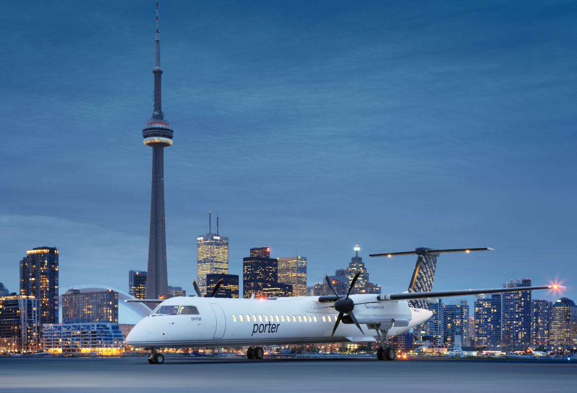 Porter plane at YTZ