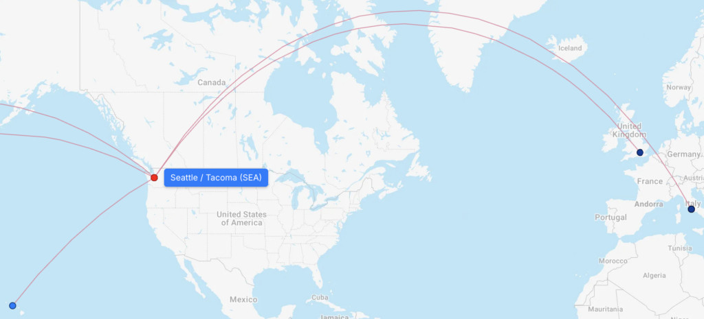 Alaska Airlines 787-9 routes