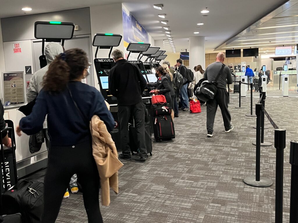 people in an airport