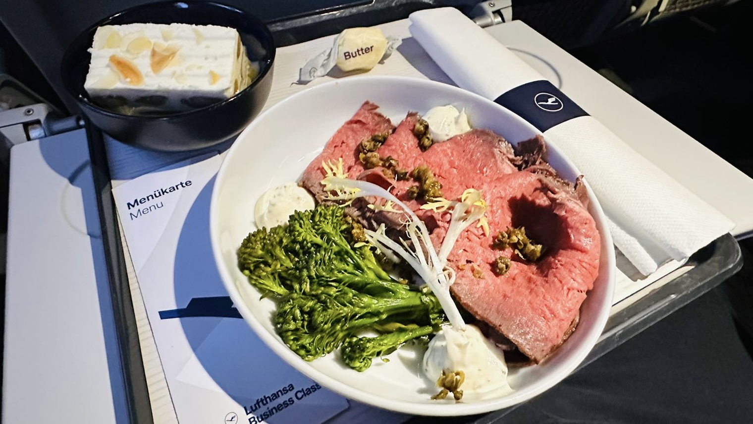 a plate of food on a table