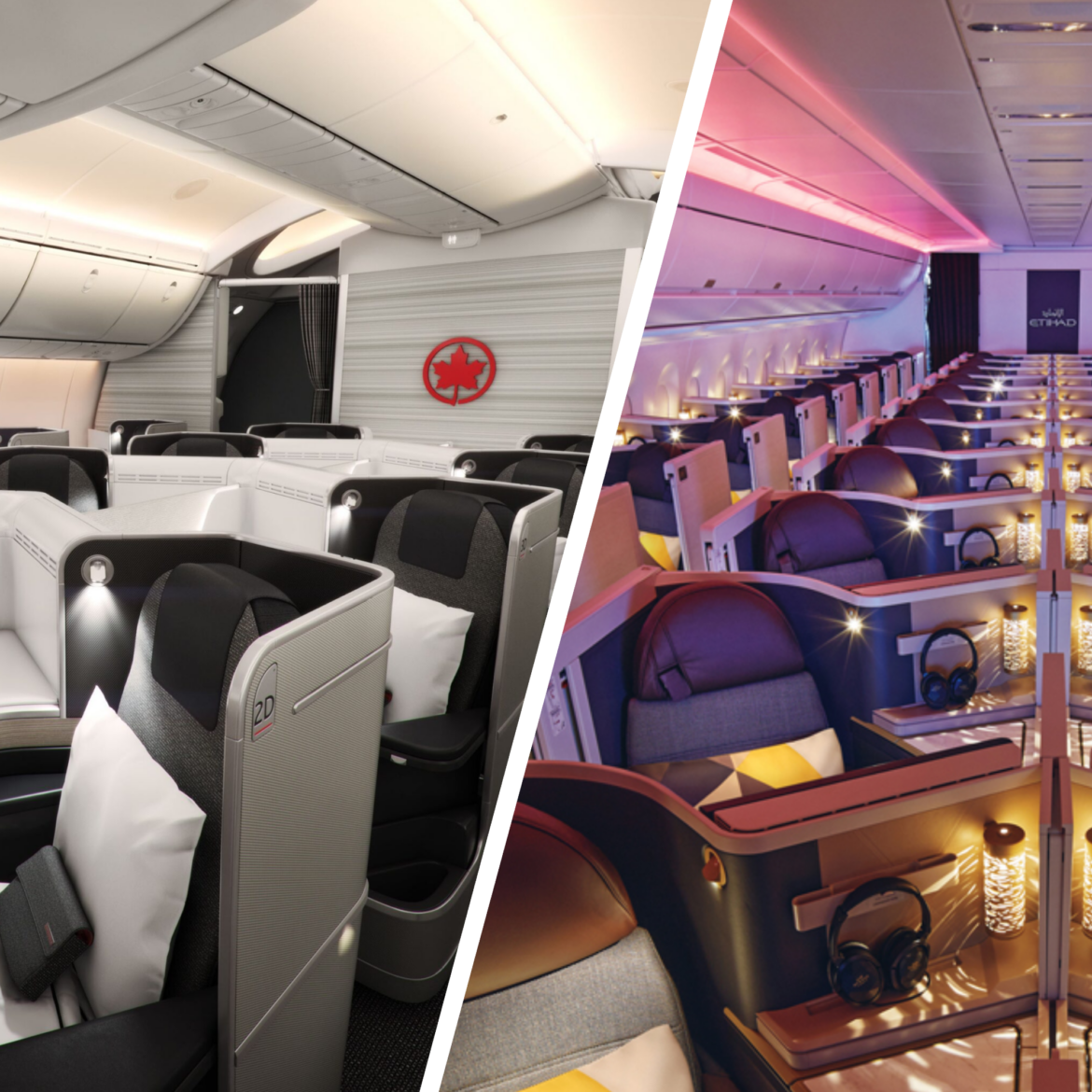 a collage of a plane with seats