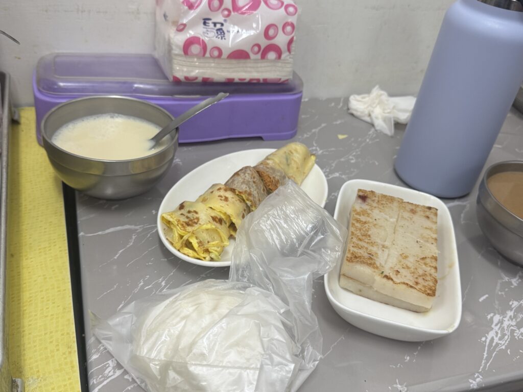a plate of food on a table
