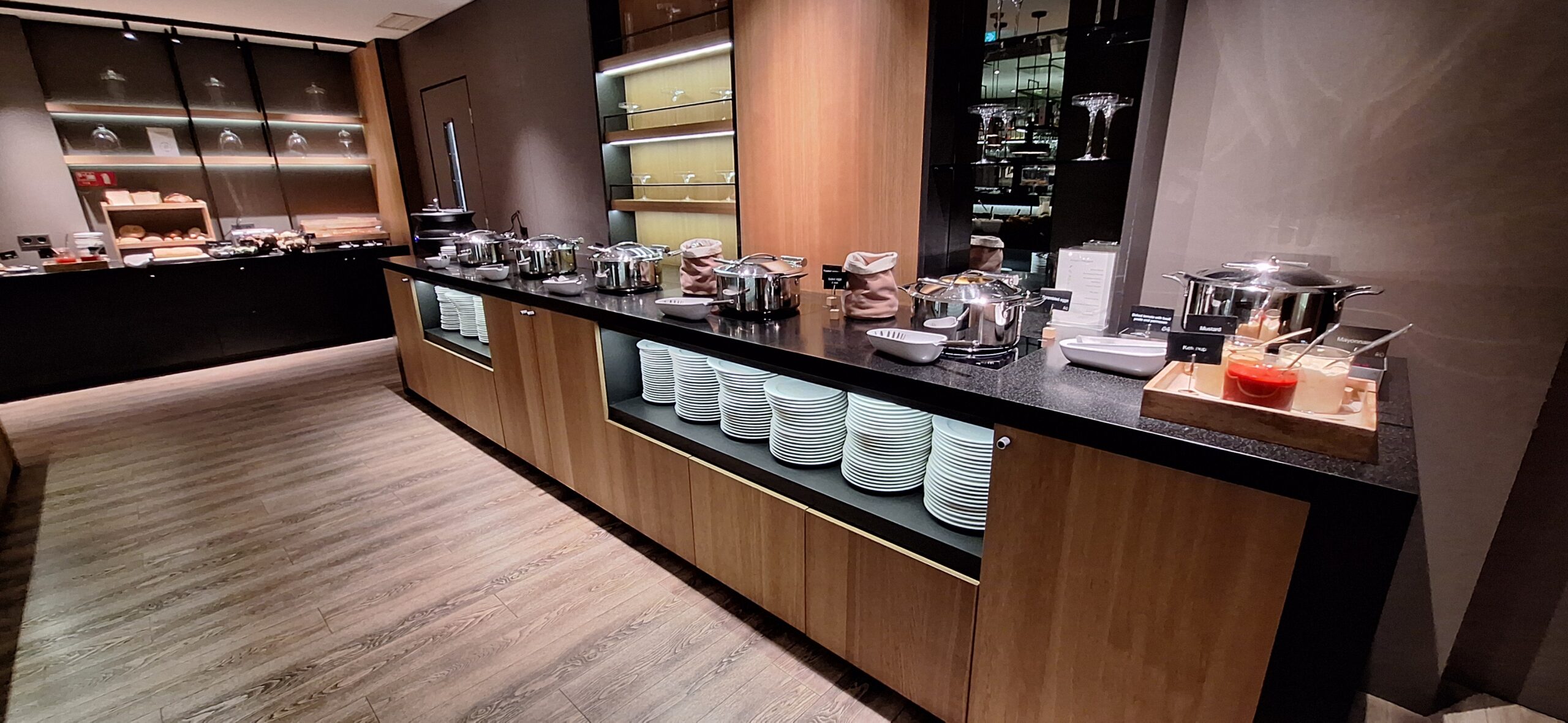 AC Hotel Riga by Marriott Review a kitchen with many dishes