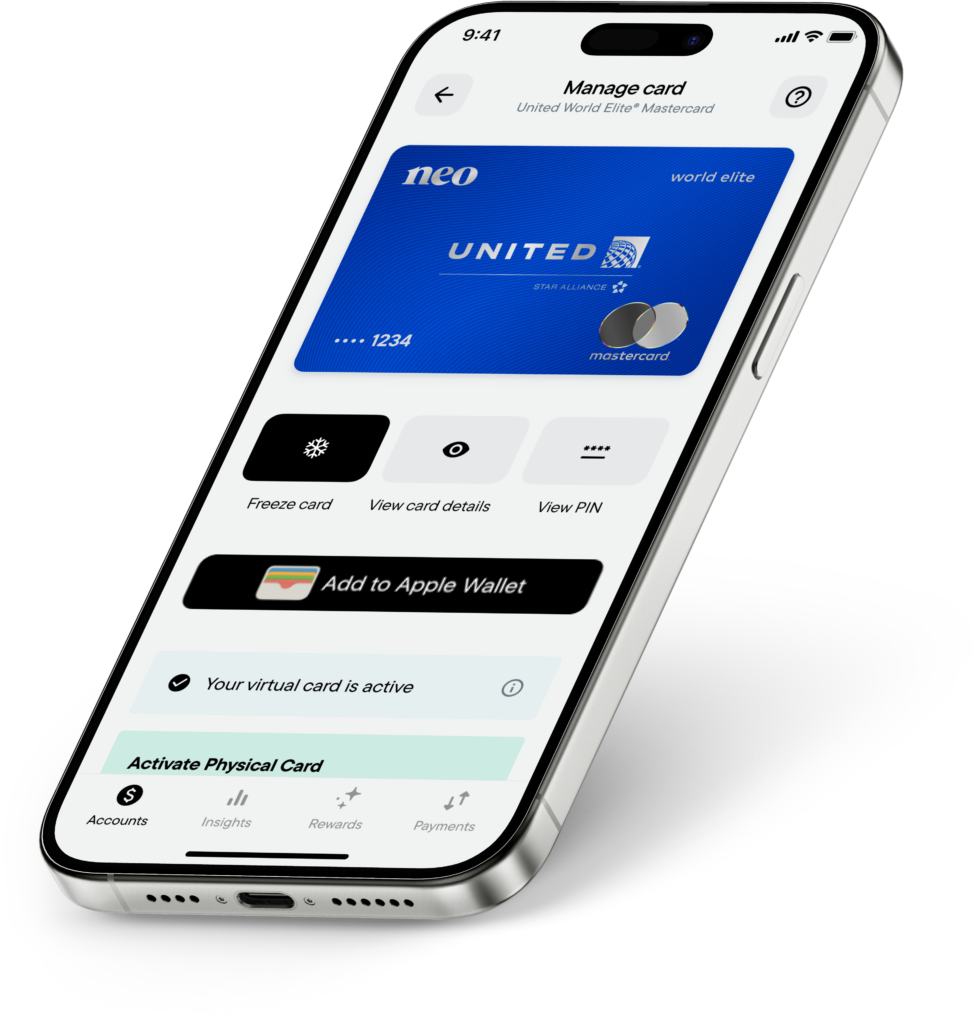 a cell phone with a screen showing a credit card