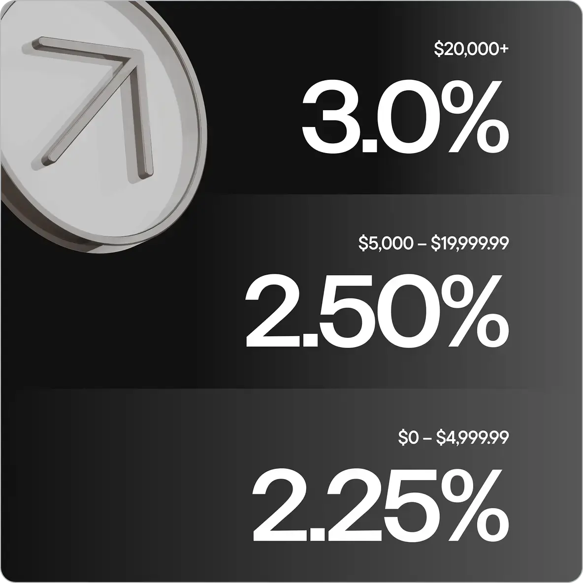 a black and white clock with white text